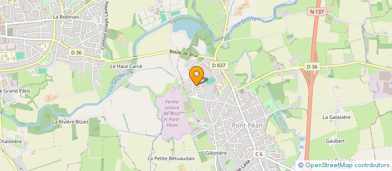 localisation de l'entreprise MADAME ELODIE FOCE  PONT-PEAN