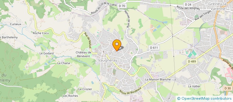 localisation de l'entreprise MADAME ELODIE FONTANA  VAUGNERAY