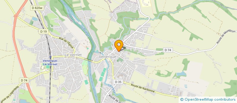 localisation de l'entreprise MADAME ELODIE FONTEZ à VENERQUE