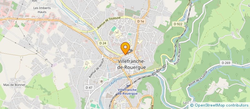 localisation de l'entreprise MADAME ELODIE FORESTIE  VILLEFRANCHE-DE-ROUERGUE