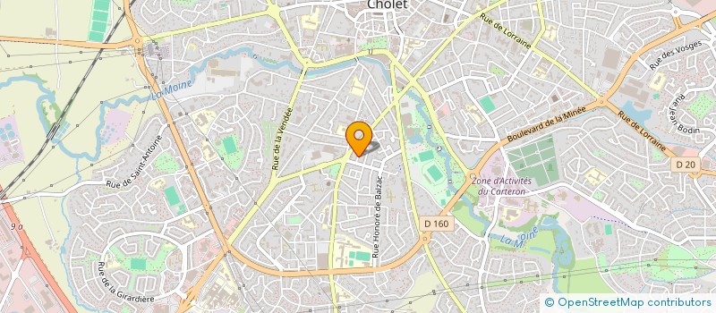 localisation de l'entreprise MADAME ELODIE FORESTIER à CHOLET