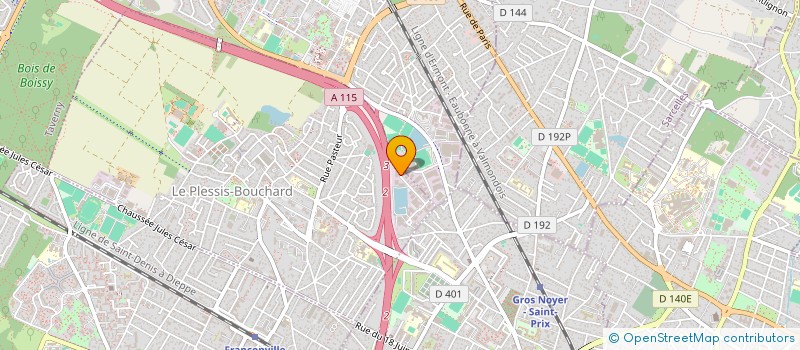 localisation de l'entreprise MADAME ELODIE FORTIN  LE PLESSIS-BOUCHARD