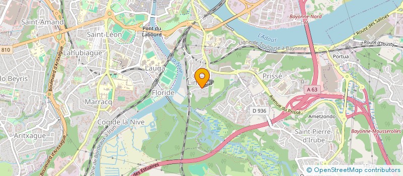 localisation de l'entreprise MADAME ELODIE FOURCADE  BAYONNE