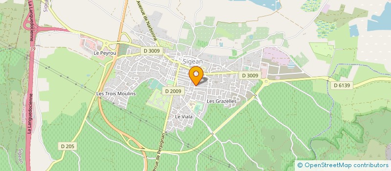 localisation de l'entreprise MADAME ELODIE FOURCADET  SIGEAN