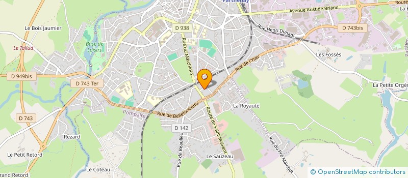 localisation de l'entreprise MADAME ELODIE FOURNIER  PARTHENAY