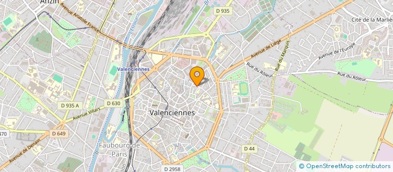 localisation de l'entreprise MADAME ELODIE FRANCOIS à VALENCIENNES