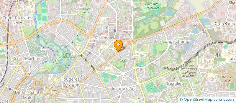 localisation de l'entreprise MADAME ELODIE FRANCOIS  VITRE