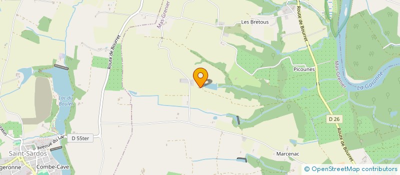 localisation de l'entreprise MADAME ELODIE FRANCON  MAS-GRENIER