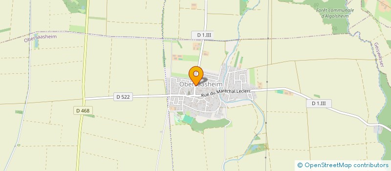 localisation de l'entreprise MADAME ELODIE FRIEDELMEYER  OBERSAASHEIM
