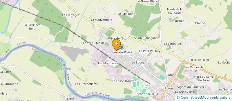 localisation de l'entreprise MADAME ELODIE FRIGOT à DESCARTES