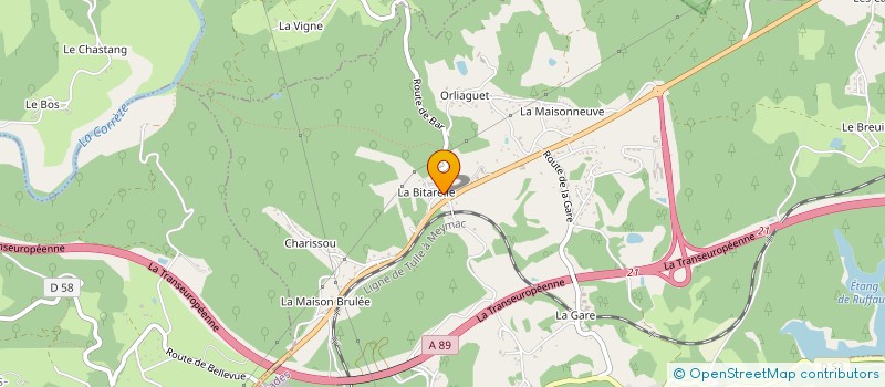 localisation de l'entreprise MADAME ELODIE FROIDEFOND  GIMEL LES CASCADES