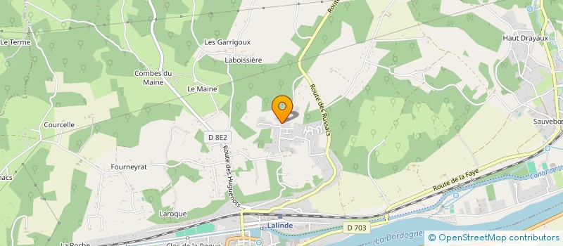 localisation de l'entreprise MADAME ELODIE FRULEUX  LALINDE