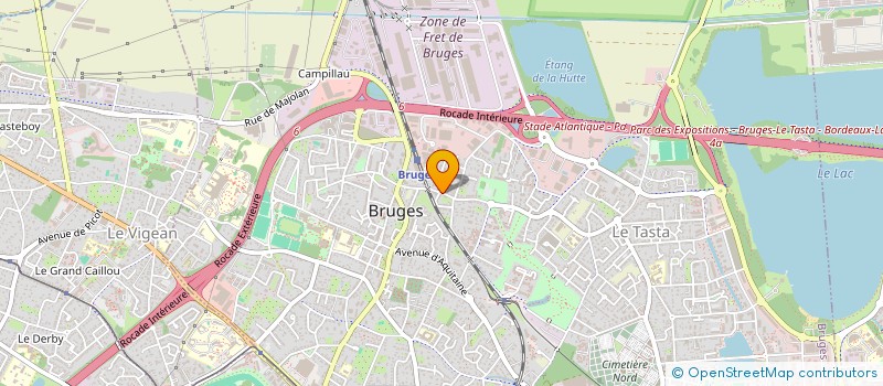 localisation de l'entreprise MADAME ELODIE FUSTER  BRUGES