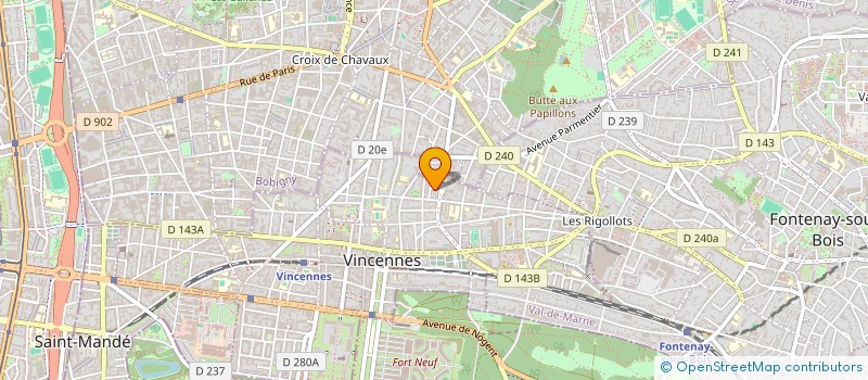 localisation de l'entreprise MADAME ELODIE GACEL à VINCENNES
