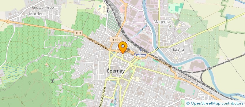 localisation de l'entreprise MADAME ELODIE GADRET  EPERNAY