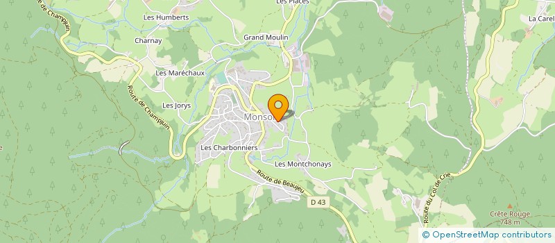localisation de l'entreprise MADAME ELODIE GAILLARD  DEUX-GROSNES