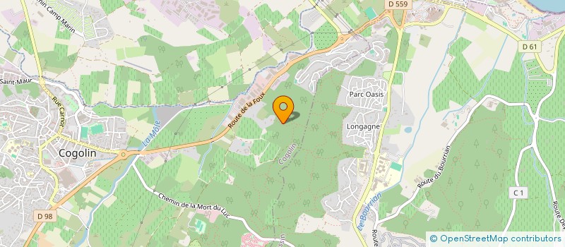 localisation de l'entreprise MADAME ELODIE GALLAY à COGOLIN