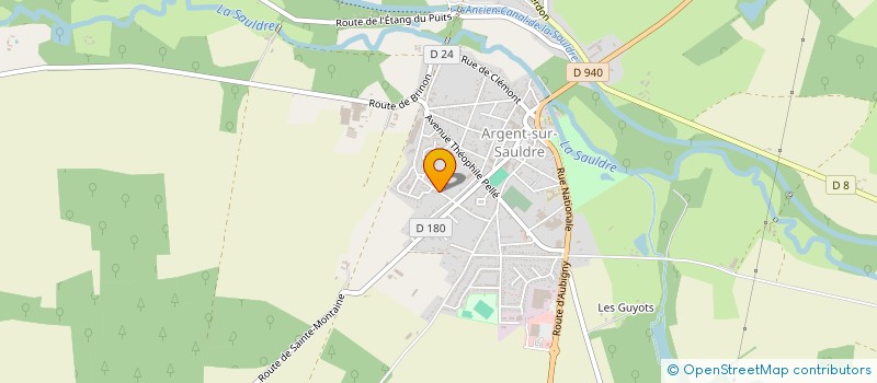 localisation de l'entreprise MADAME ELODIE GALLET  ARGENT-SUR-SAULDRE