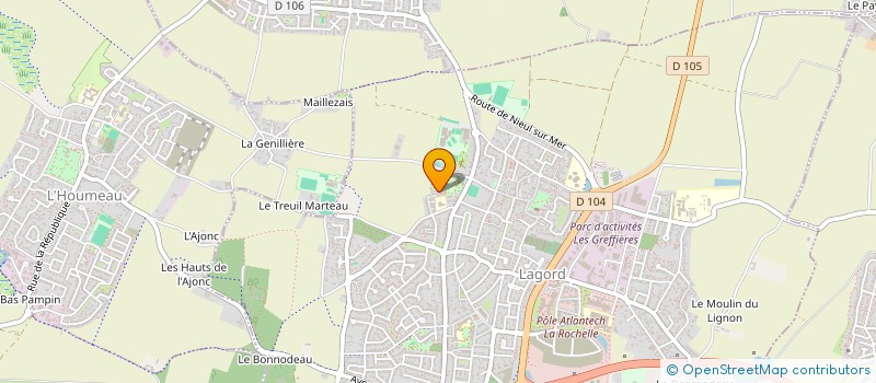 localisation de l'entreprise MADAME ELODIE GALLOCHAT  LAGORD