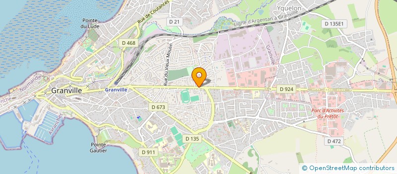 localisation de l'entreprise MADAME ELODIE GAMBILLON  GRANVILLE