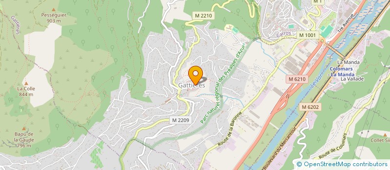 localisation de l'entreprise MADAME ELODIE GAMBINI  GATTIERES