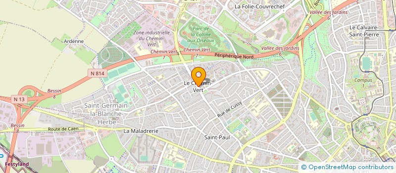localisation de l'entreprise MADAME ELODIE GAMELIN à CAEN
