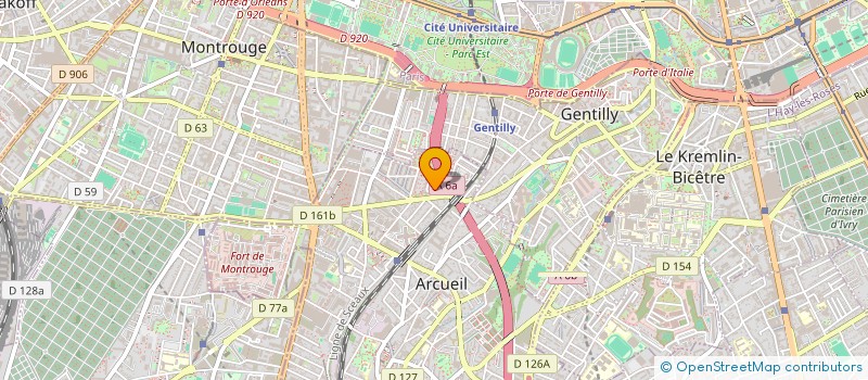 localisation de l'entreprise MADAME ELODIE GANDY à ARCUEIL