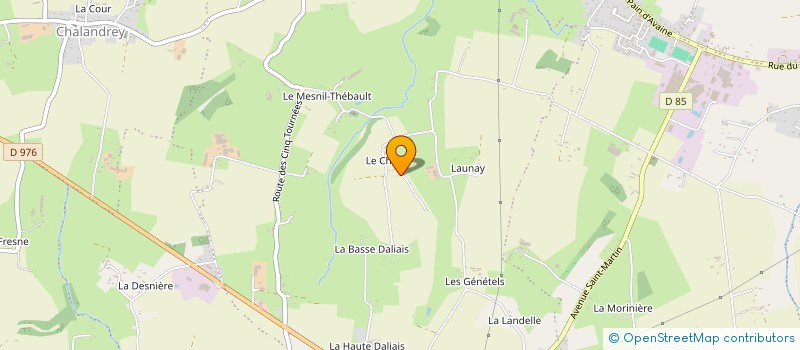 localisation de l'entreprise MADAME ELODIE GANNE  ISIGNY-LE-BUAT