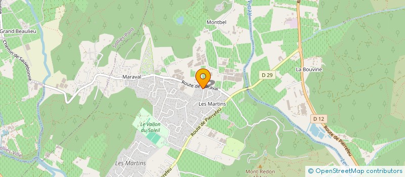 localisation de l'entreprise MADAME ELODIE GARCIA  LA CRAU