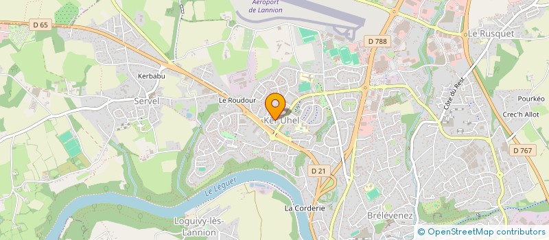 localisation de l'entreprise MADAME ELODIE GARCIA à LANNION