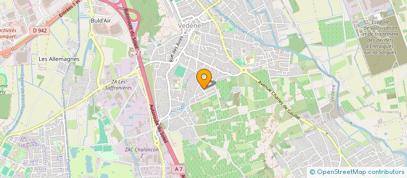 localisation de l'entreprise MADAME ELODIE GARCIA-ROUX  VEDENE