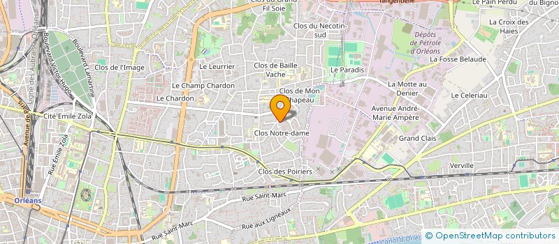 localisation de l'entreprise MADAME ELODIE GARDIN à ORLEANS