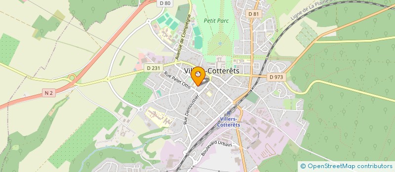 localisation de l'entreprise MADAME ELODIE GASPAR  VILLERS-COTTERETS