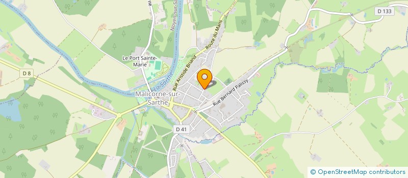 localisation de l'entreprise MADAME ELODIE GAUDIN GAUDIN  MALICORNE-SUR-SARTHE