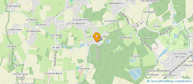 localisation de l'entreprise MADAME ELODIE GAUDRON à SAVONNIERES