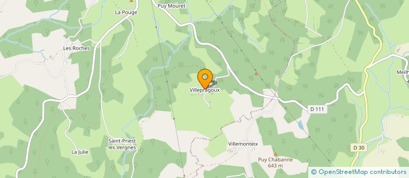 localisation de l'entreprise MADAME ELODIE GAUDUCHON  SAINTE-ANNE-SAINT-PRIEST