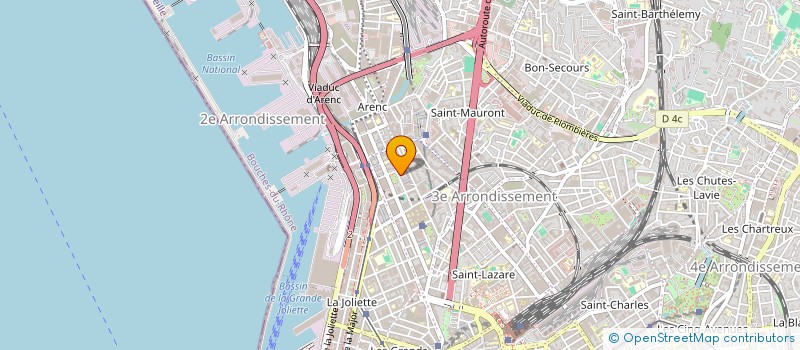 localisation de l'entreprise MADAME ELODIE GAUTHERON  MARSEILLE