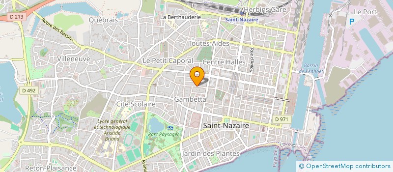 localisation de l'entreprise MADAME ELODIE GAUTIER  SAINT-NAZAIRE