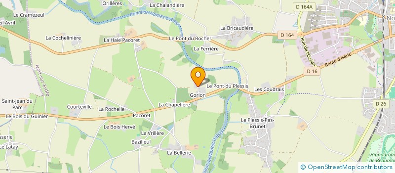 localisation de l'entreprise MADAME ELODIE GAUTIER à NORT SUR ERDRE