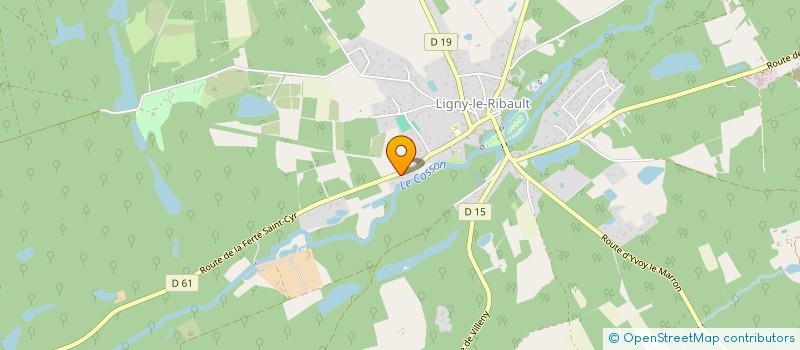 localisation de l'entreprise MADAME ELODIE GAVAND à LIGNY-LE-RIBAULT