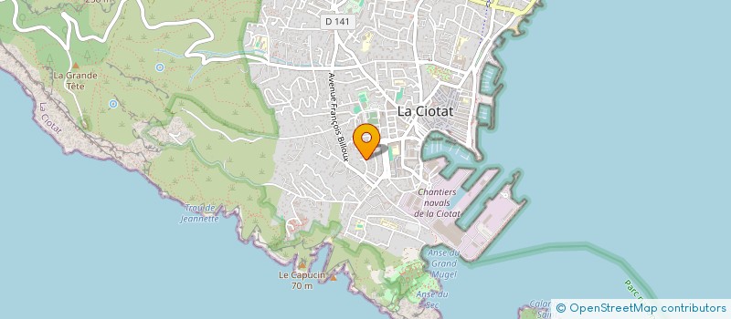 localisation de l'entreprise MADAME ELODIE GAWRON  LA CIOTAT