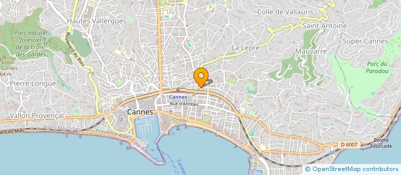 localisation de l'entreprise MADAME ELODIE GAYRAL à CANNES