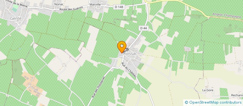 localisation de l'entreprise MADAME ELODIE GENEAU à ANGEAC-CHAMPAGNE