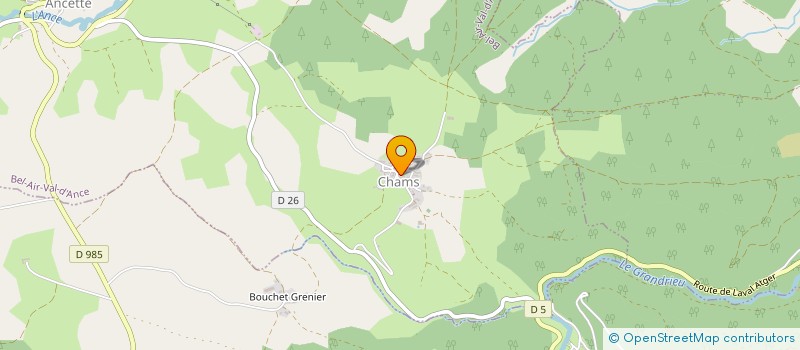 localisation de l'entreprise MADAME ELODIE GENESTIER  BEL-AIR-VAL-D'ANCE