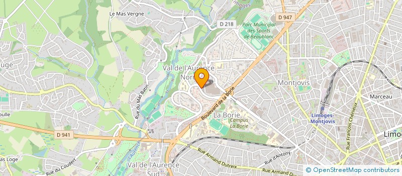 localisation de l'entreprise MADAME ELODIE GENRIES à LIMOGES