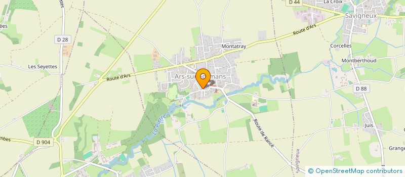 localisation de l'entreprise MADAME ELODIE GEOFFROY  ARS-SUR-FORMANS