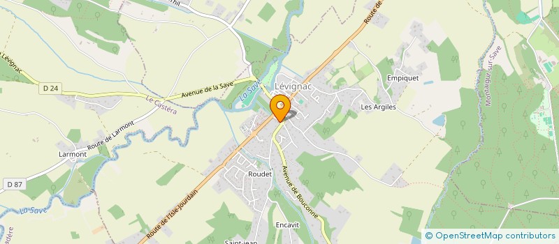 localisation de l'entreprise MADAME ELODIE GERMA  LEVIGNAC