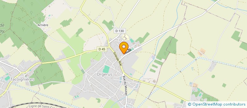 localisation de l'entreprise MADAME ELODIE GERVAIS  ORGERUS