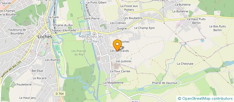 localisation de l'entreprise MADAME ELODIE GERVAIS  BEAULIEU-LES-LOCHES