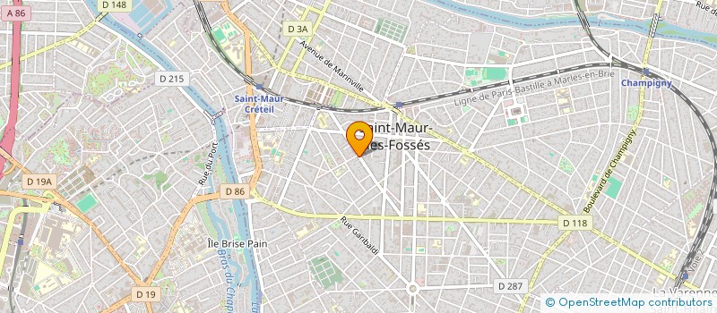 localisation de l'entreprise MADAME ELODIE GIBERT à SAINT-MAUR-DES-FOSSES